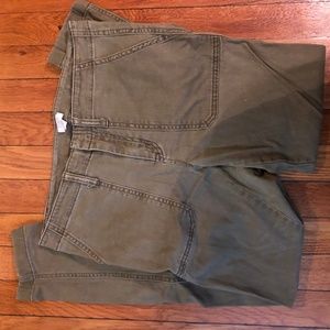 J. Crew Stretch Olive Cargo Pants